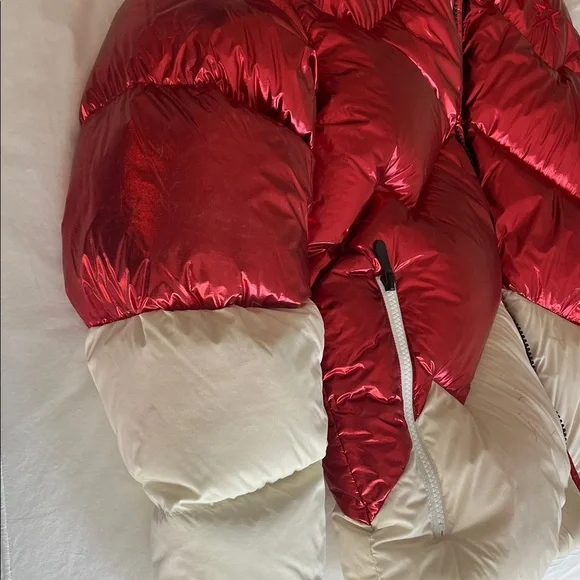 Perfect Moment Men’s Airview Duvet Red and White down Ski Jacket size L large - Picture 8 of 13